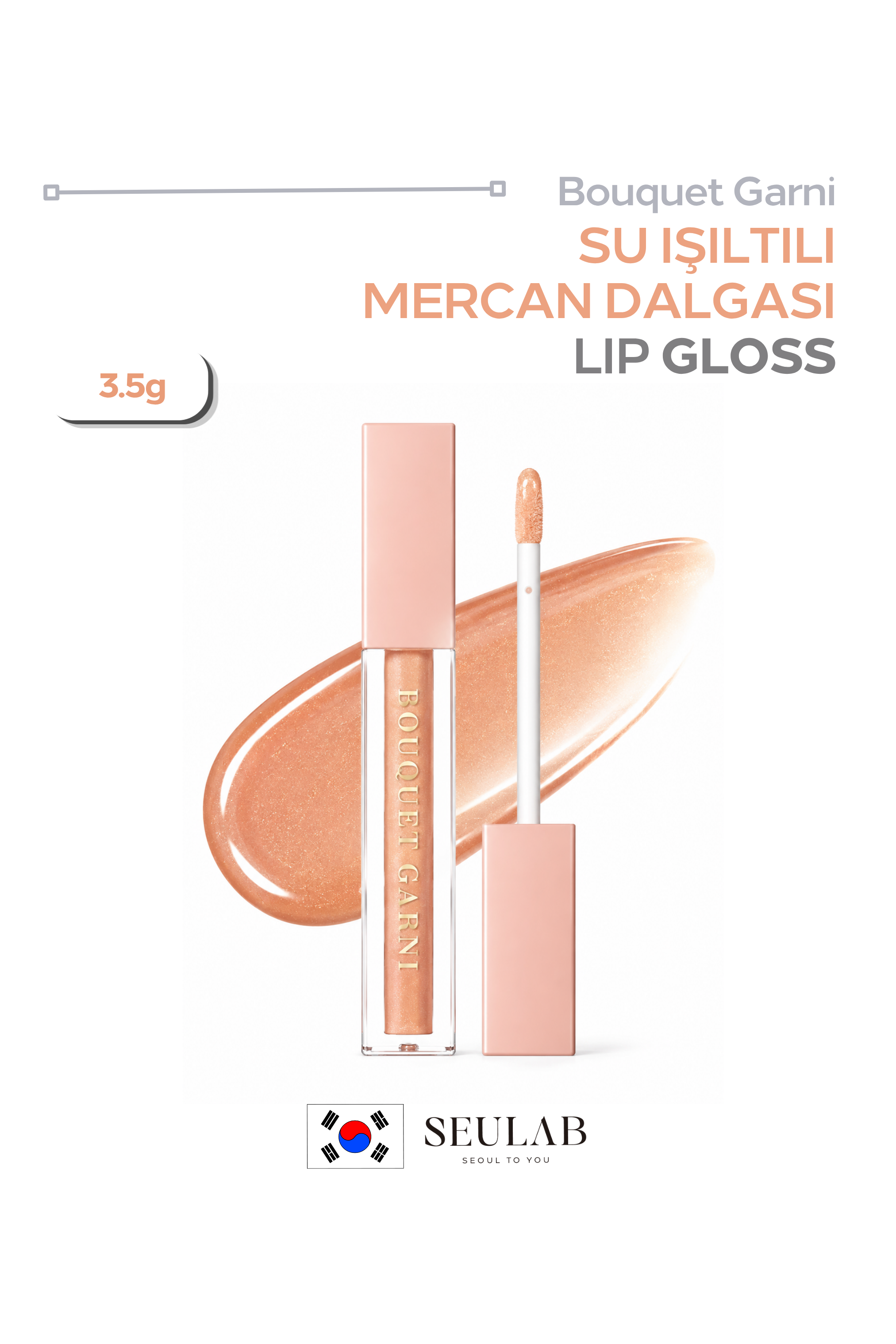 Glint Coral Wave Lip Gloss – Coral Wave Renk Dudak Parlatıcısı