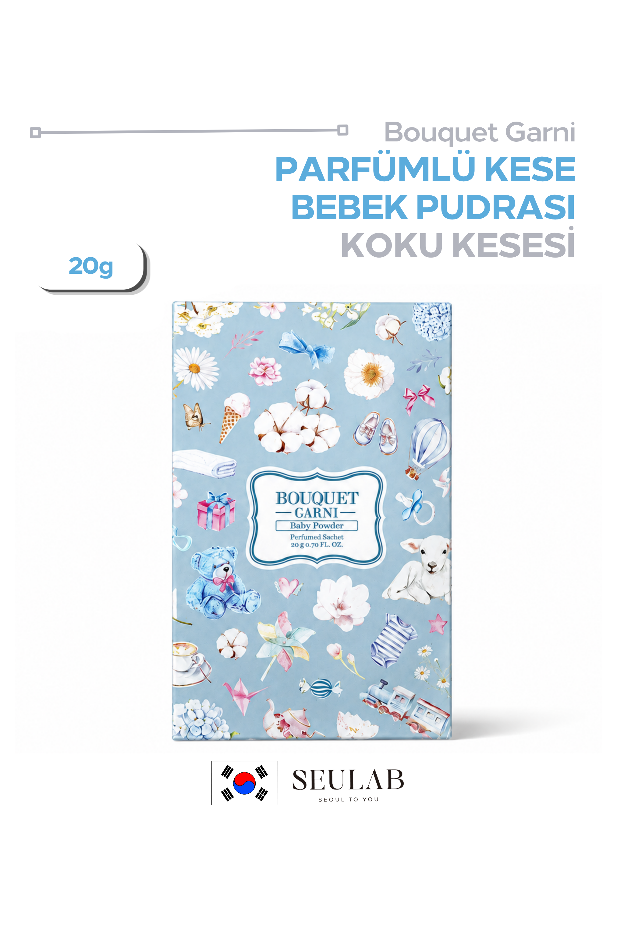 Bebek Pudrası Esans Koku Kesesi - Büyük Boy