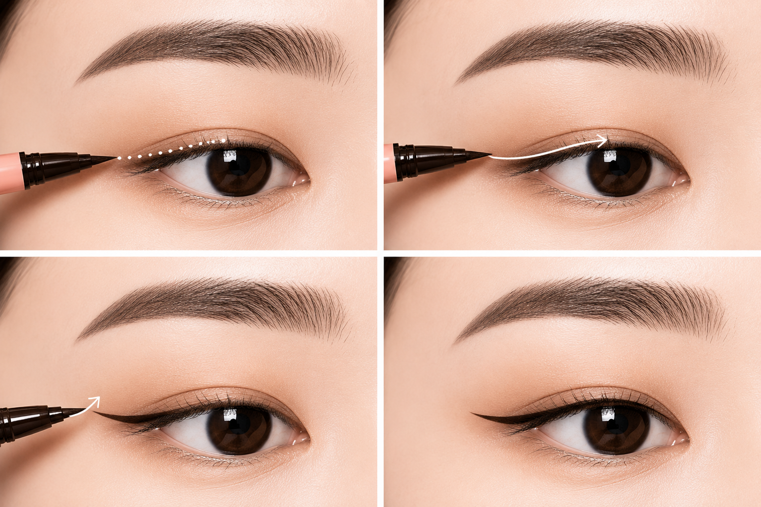 Edge Proof Koyu Kahve Fırça Uçlu Eyeliner