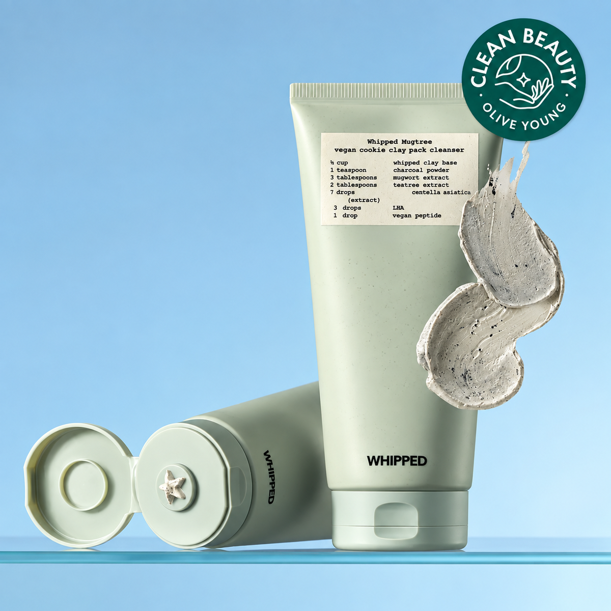 WHIPPED Mugtree Vegan Cookie Clay Pack Cleanser