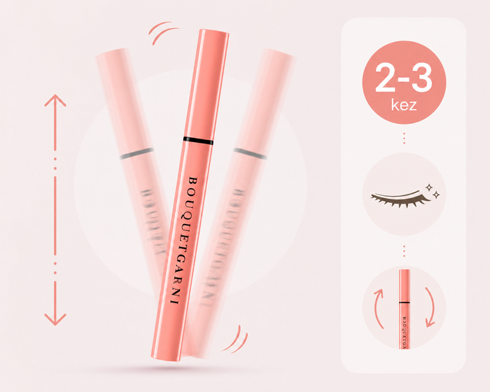 Kullanmadan önce eyelinerı 2-3 kez nazikçe çalkalayın.