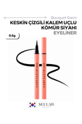 Edge Proof Kömür Siyah Fırça Uçlu Eyeliner
