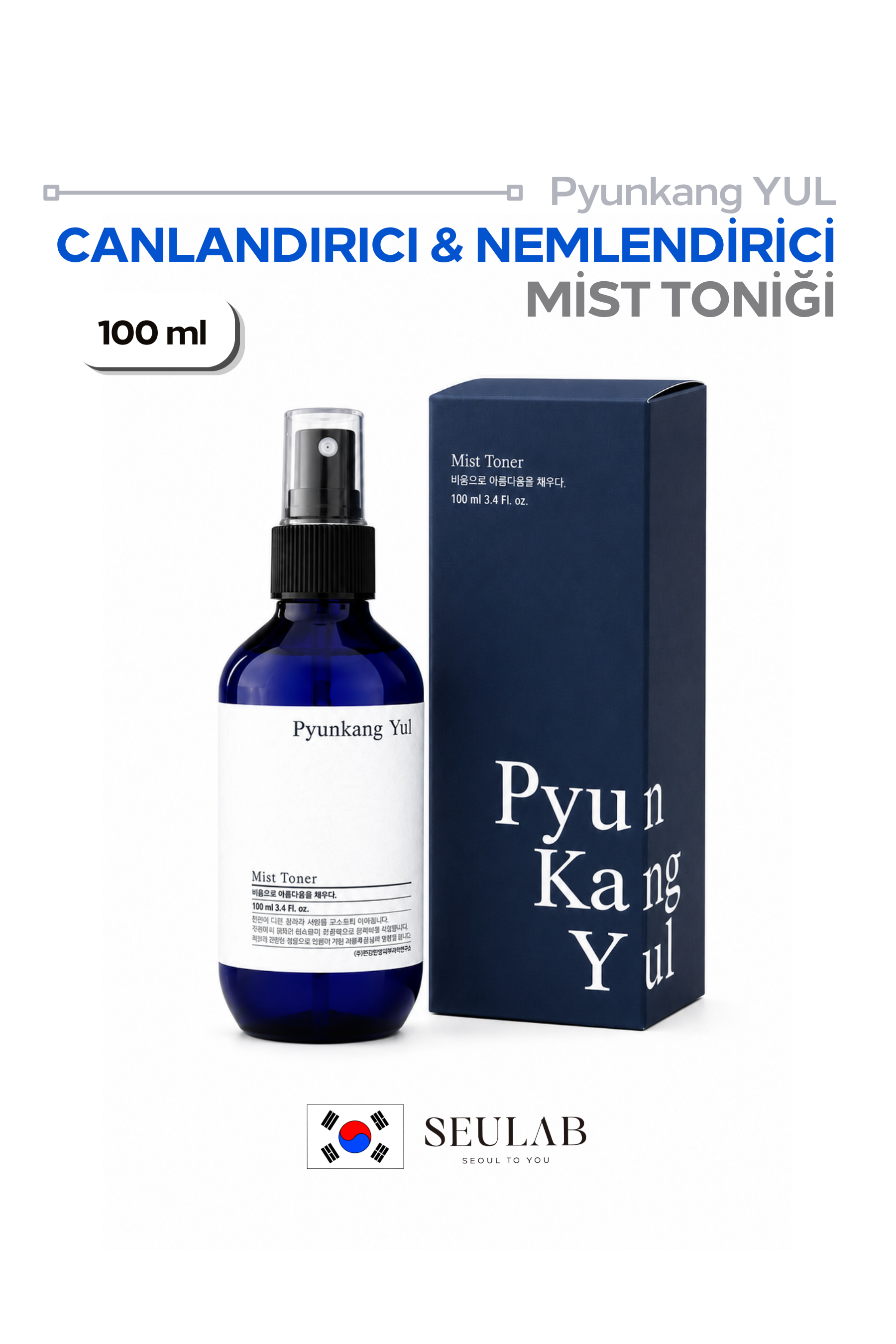 Mist Toner – Canlandırıcı & Yatıştırıcı Cilt Misti 100ml