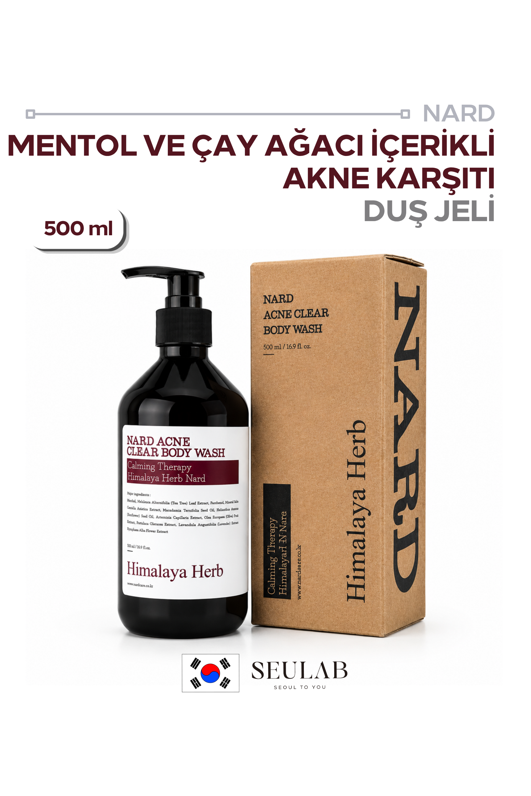 Nard Acne Clear Body Wash - Akne Karşıtı Duş Jeli 500 ml