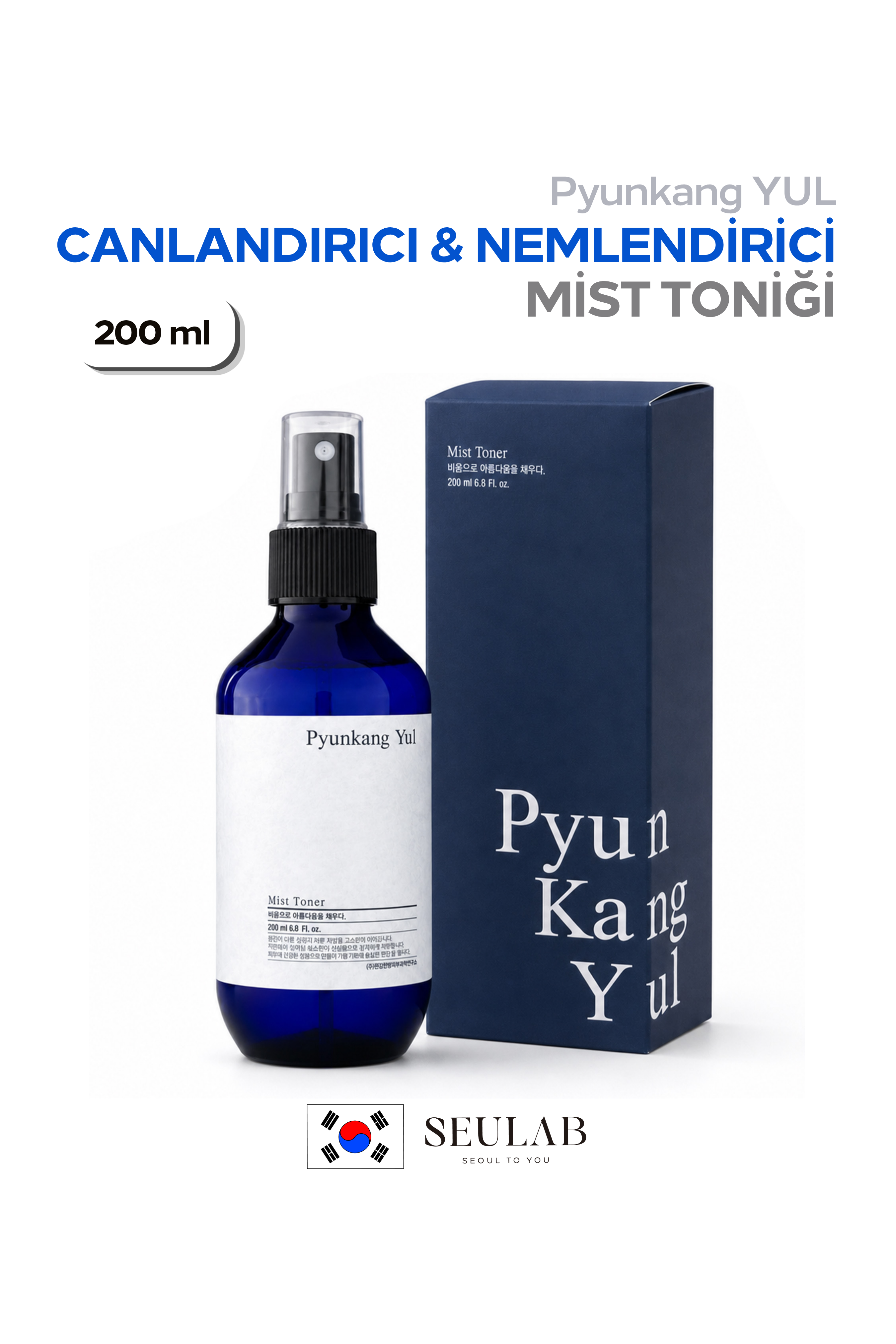 Mist Toner 200ml – Canlandırıcı & Yatıştırıcı Cilt Misti 200ml