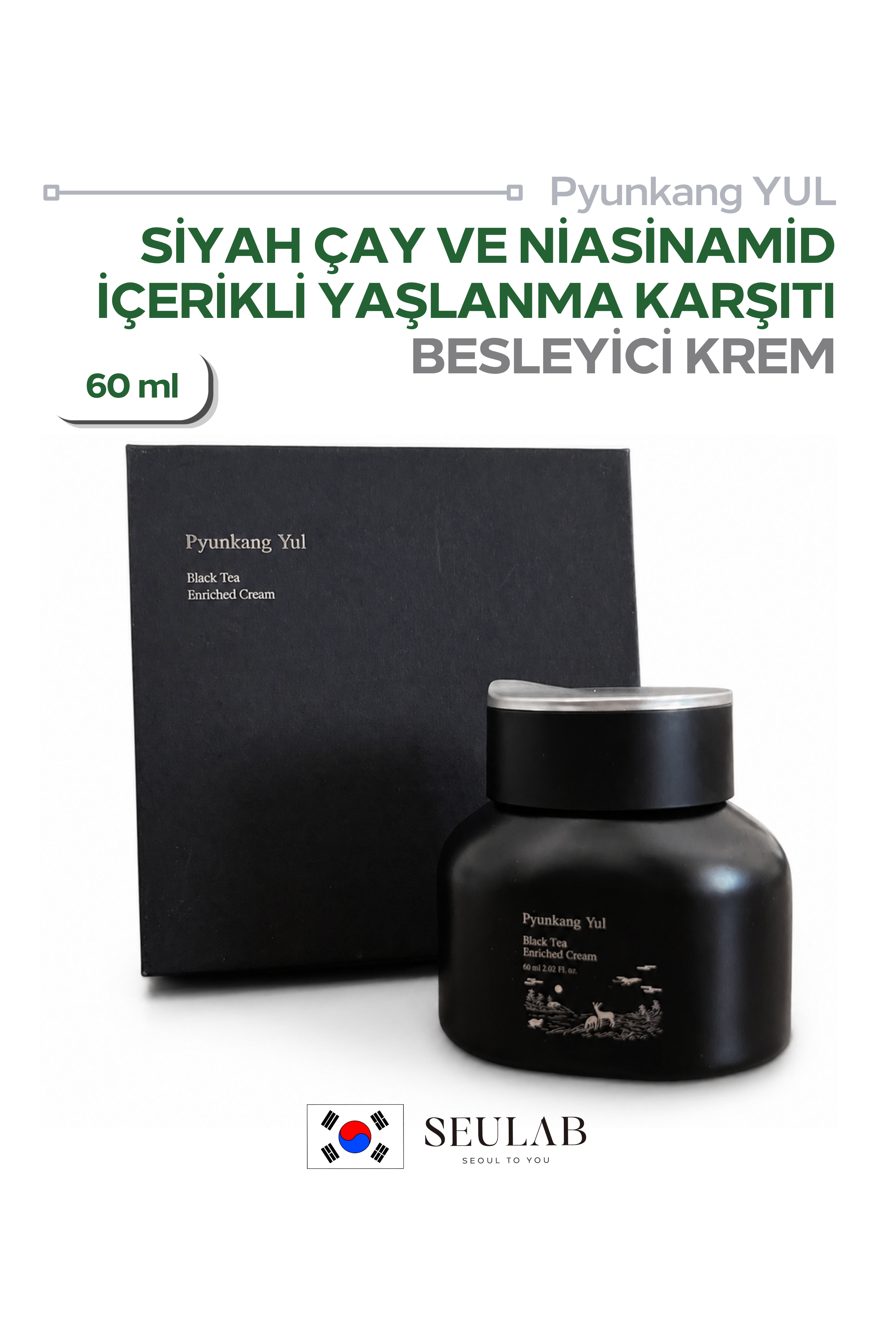 Black Tea Enriched Cream - Siyah Çay Özlü Zengin İçerikli Yaşlanma Karşıtı Nemlendirici Krem 60 ml