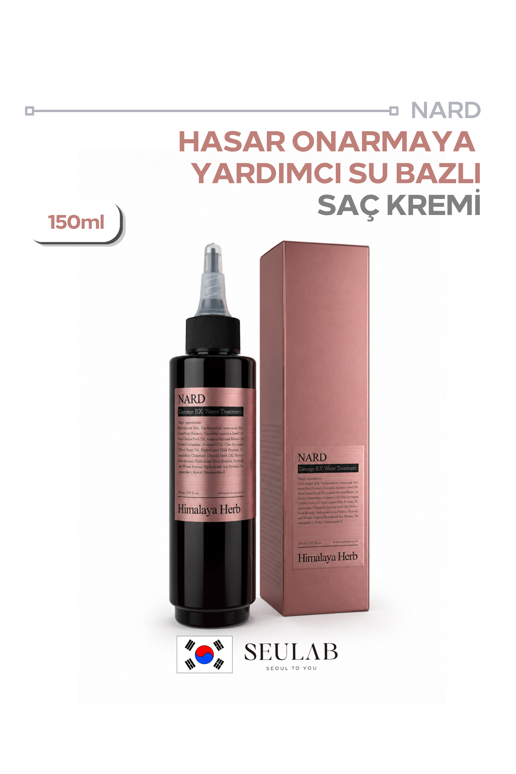Nard Damage RX Water Treatment - Hasar Onarmaya Yardımcı Su Bazlı Saç Bakım Kremi 150 ml