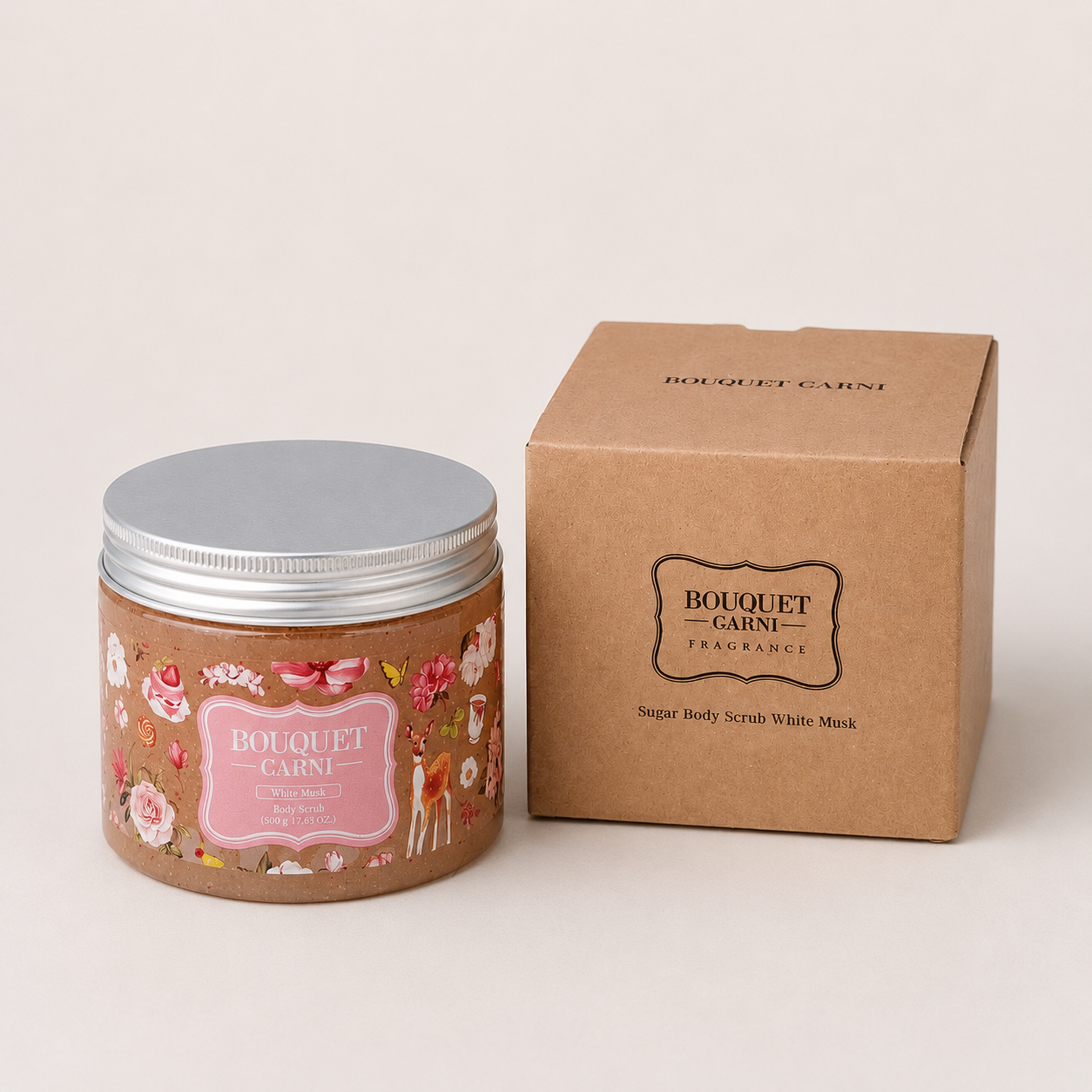 Bouquet Garni Sugar Body Scrub - Kokulu Şekerli Vücut Peelingi - White Musk 500g