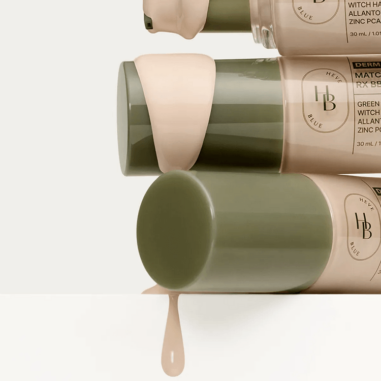 HEVEBLUE Derma Zinc Matcha MX BB Cream 0.5 Ivory – Yeşil Çay ve Çinko PCA İçeren BB Krem 30 ml