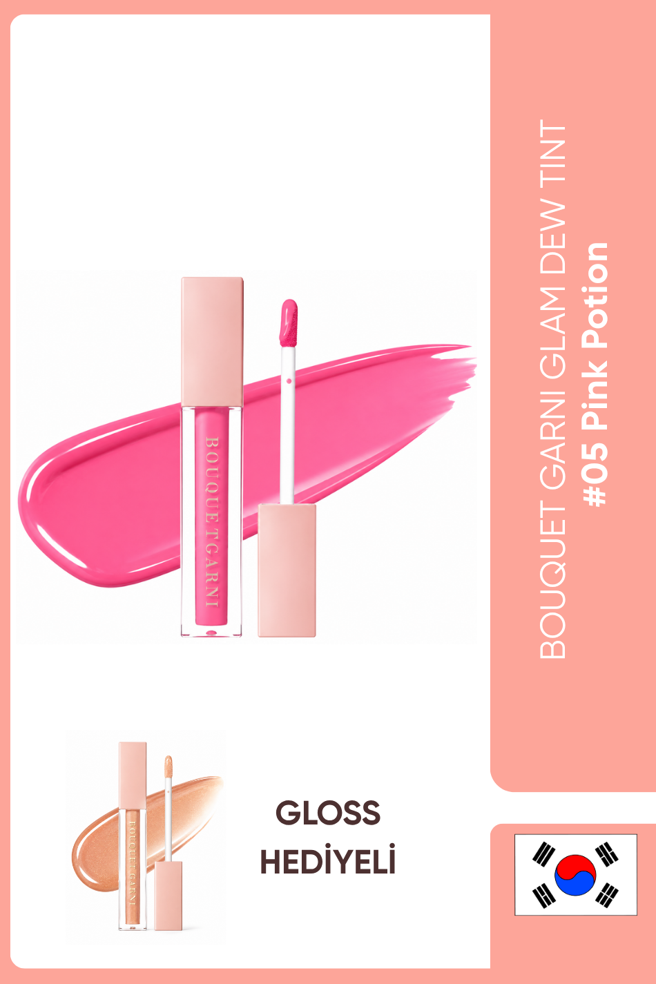 Glam Dew Tint #05 Pink Potion - Parlak ve Dolgunlaştırıcı Ruj