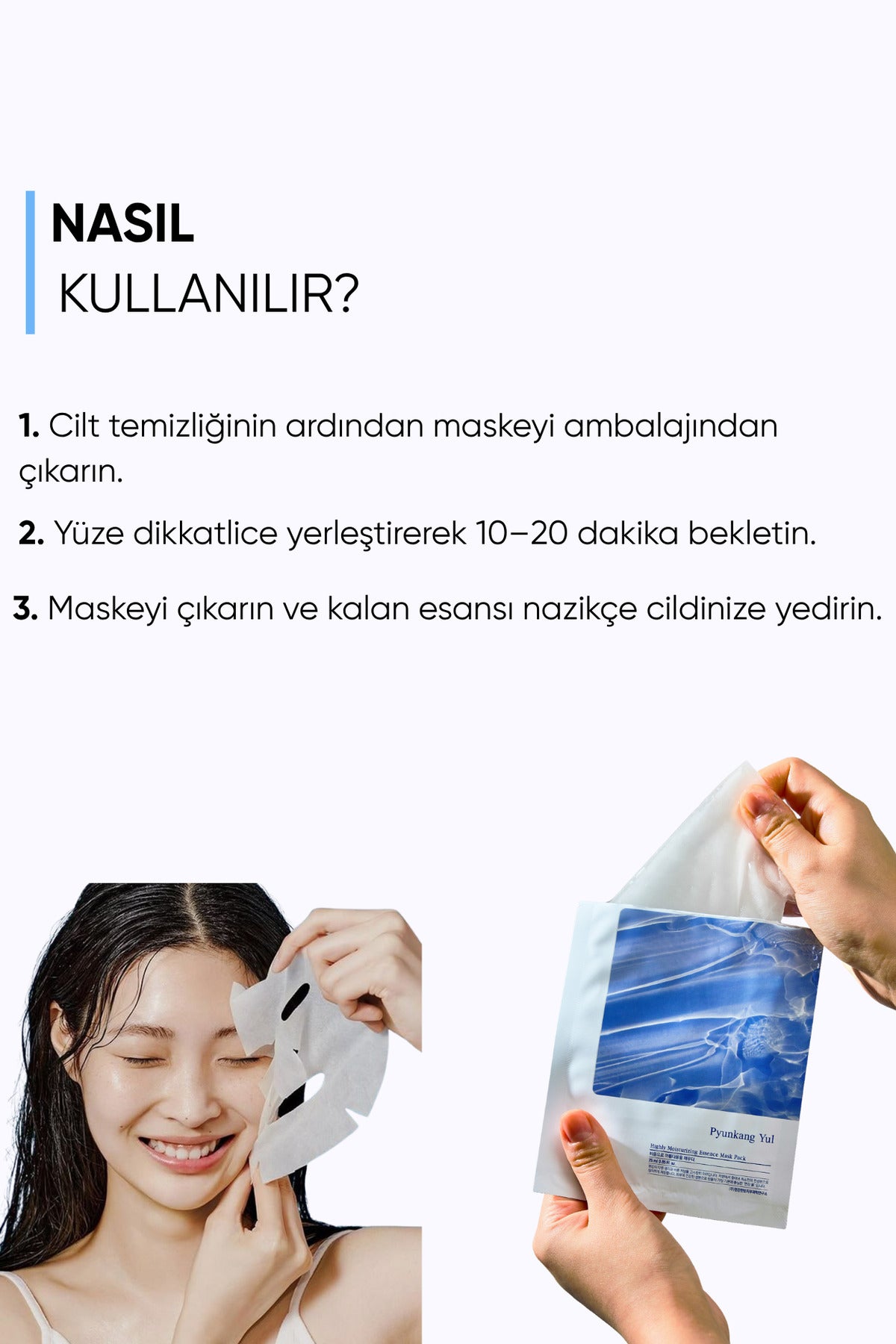 Highly Moisturizing Essence Mask -Yoğun Nemlendirici Essanslı Yüz Maskesi 10'LU PAKET