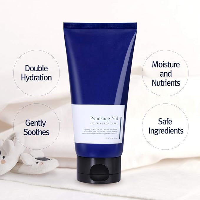 ATO Cream Blue Label - ATO Hassas Ciltler İçin Mavi Seri Nemlendirici Bakım Kremi 120 ml