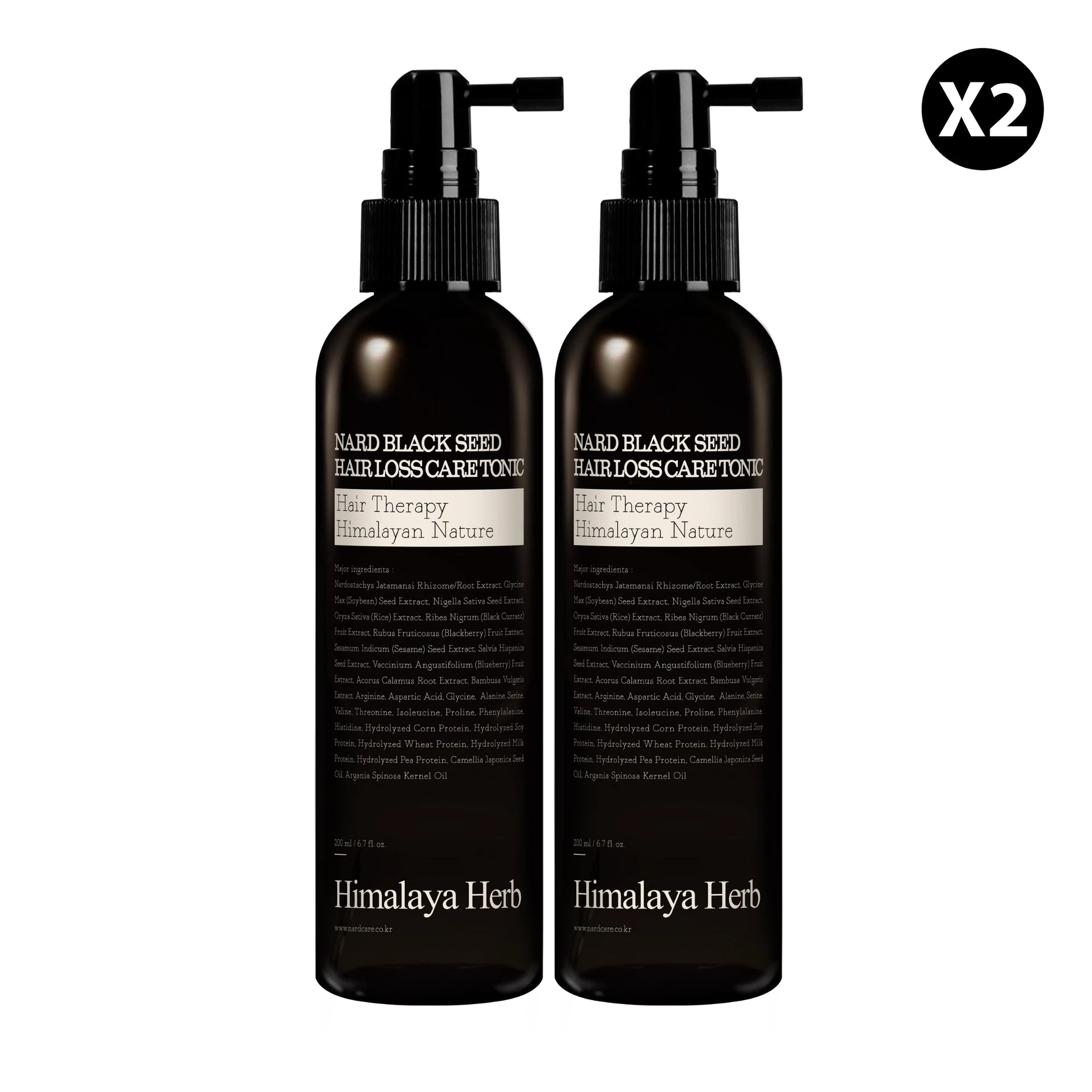 Nard Black Seed Hair Loss Care Tonic - Çörek Otu Özlü Saç Dökülmesi Karşıtı Tonik (200 ml x 2 adet)