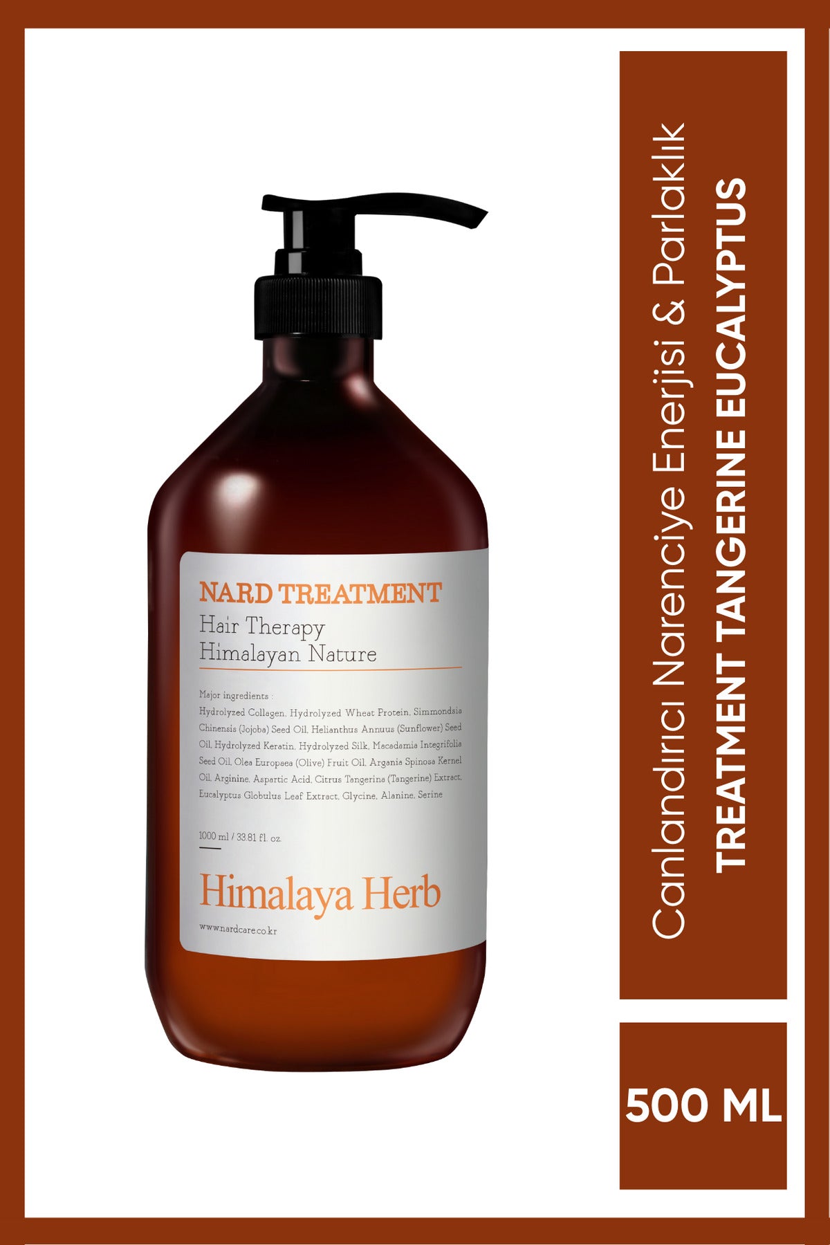 Nard Treatment Tangerine Eucalyptus - Nard Mandalina & Okaliptüs Özlü Saç Kremi 500 ml